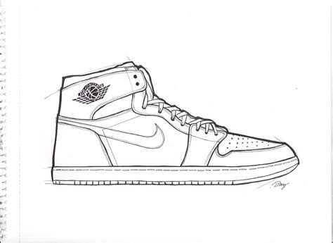 Nike Air Jordan 1 drawing